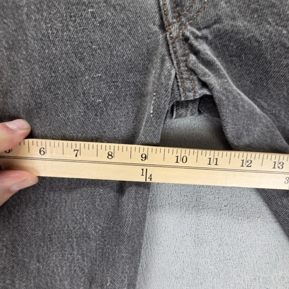Vintage‎ Levis 501 Jeans Mens Gray Charcoal Wash Button Fly Made USA Fits 27x30